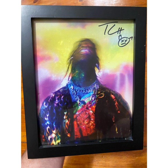 Travis Scott Astroworld Signed Lithograph Framed 8X10 New - Picture 1 of 3
